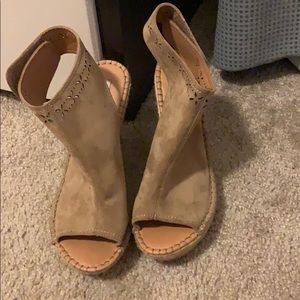 Open Toe Bootie wedges